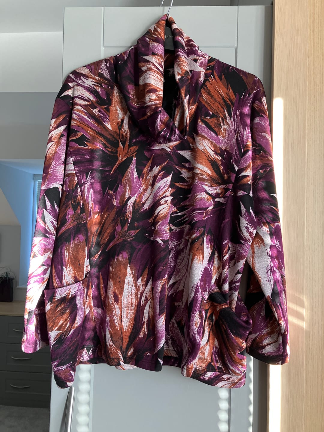 Customer photo review of Tropical Blooms Digital Modal-Touch Jersey Fabric