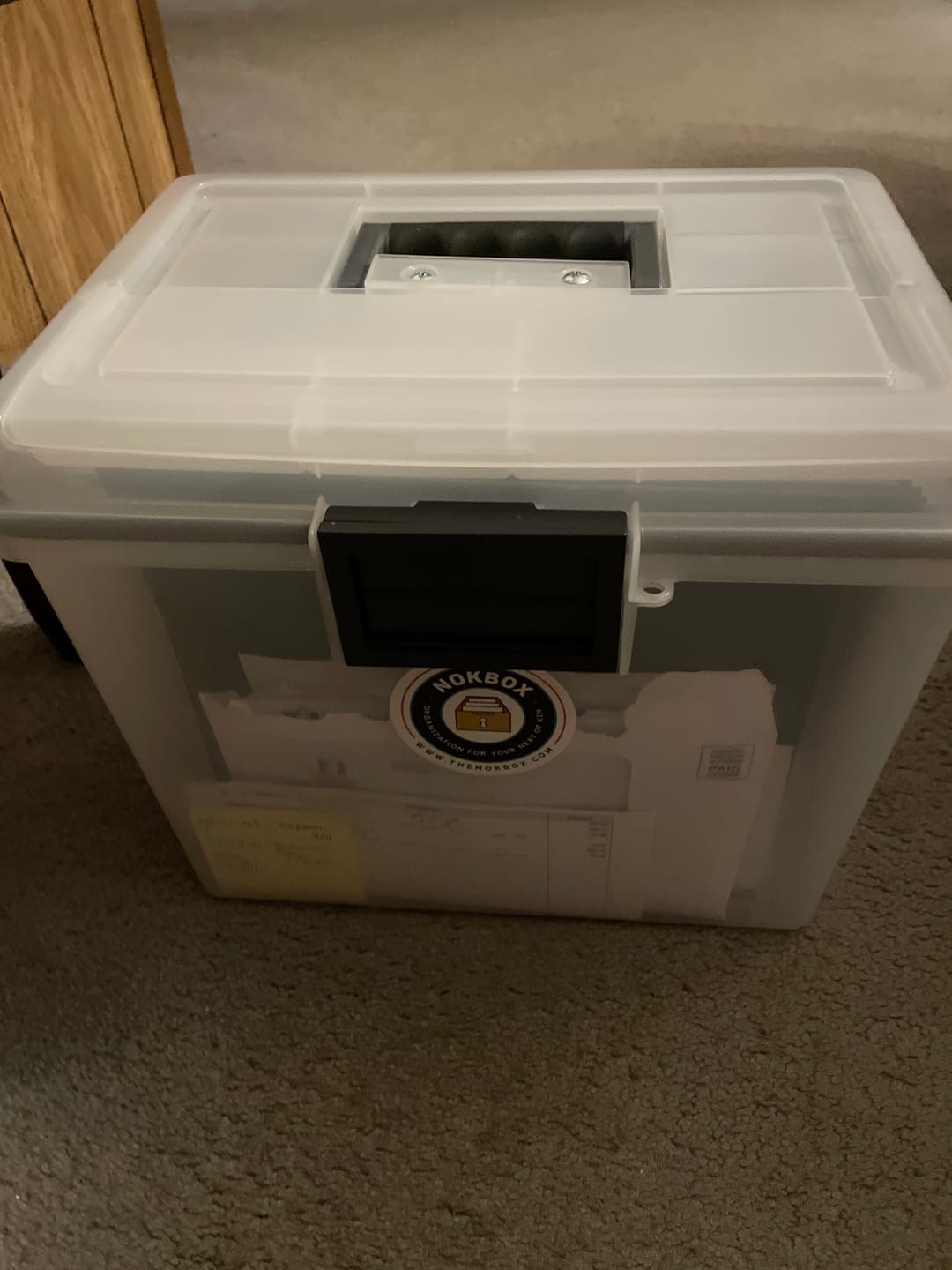 Customer photo review of Empty The Original Nokbox™ Box