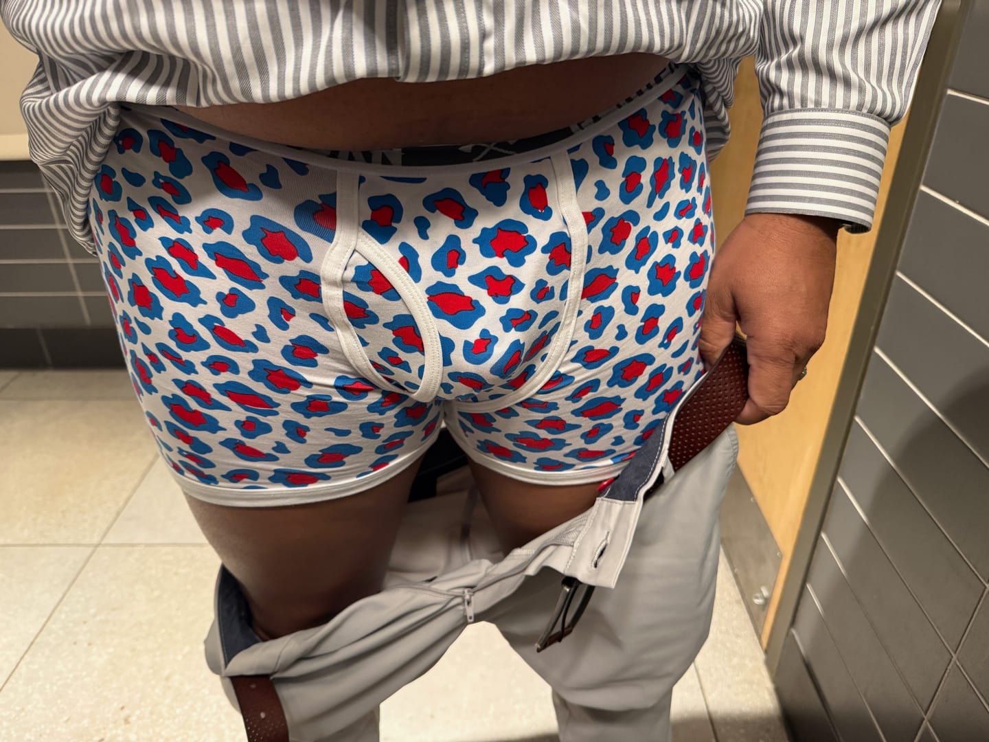 Customer photo review of Bamboo Boxer Brief - R&B Leopard