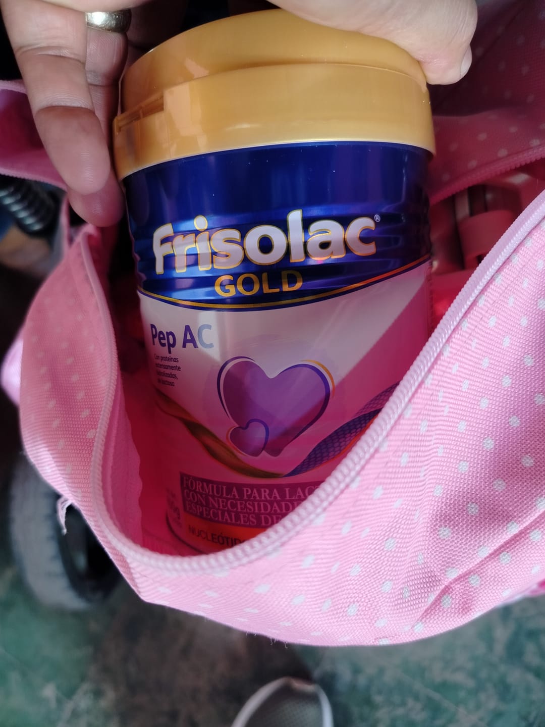 Customer photo review of Frisolac Gold Pep A C (0 A 12 Meses) Pack Con 800 Gr