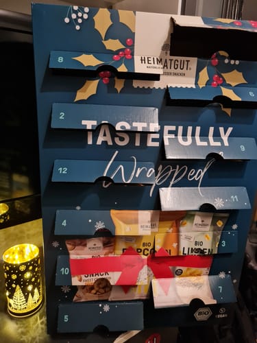 Customer photo review of Heimatgut Bio Snack Adventskalender