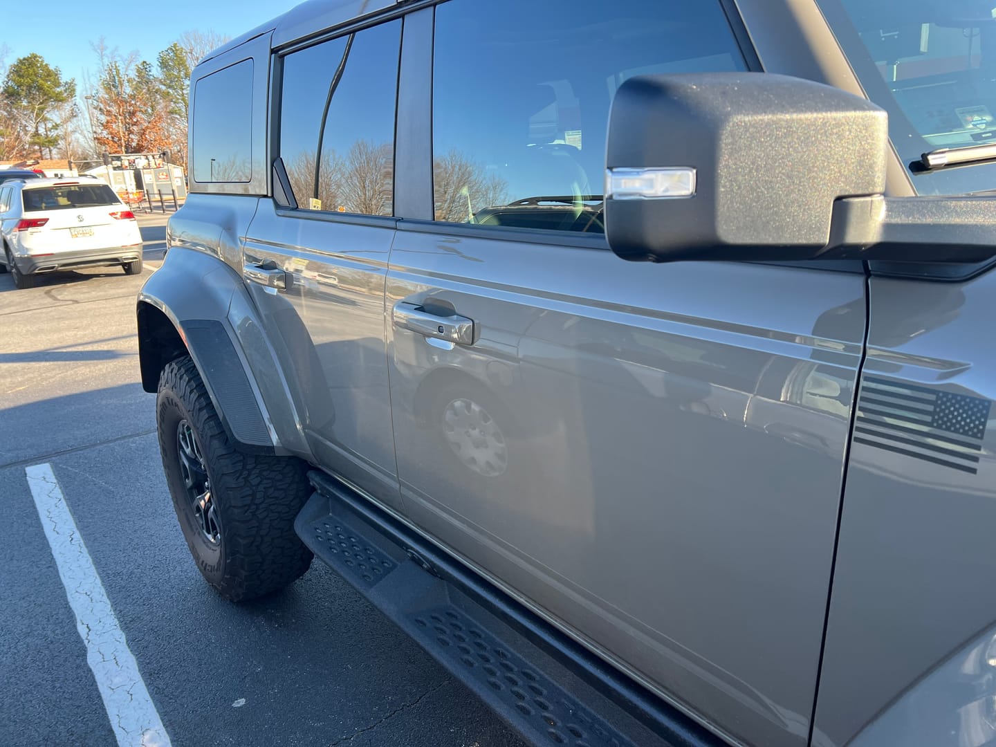 Customer photo review of Ford Bronco OEM Color-Matched Door Handle Cover *Secure Fit