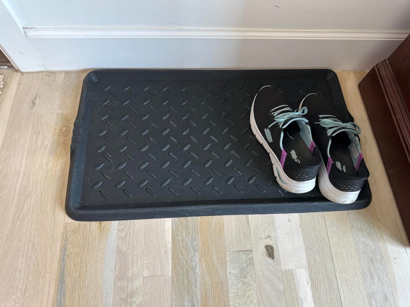 Customer photo review of Waterproof Entryway Shoe Mat - Black