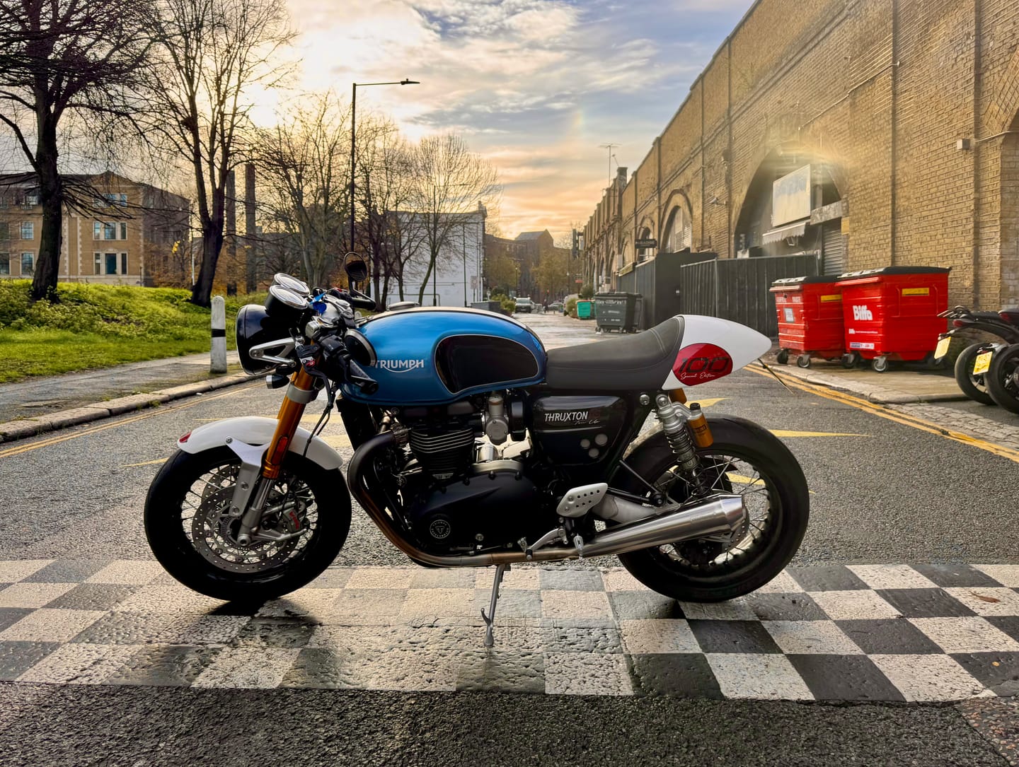 Customer photo review of Yellow Metal Pressed 7.5 × 6 Motorbike Number Plate