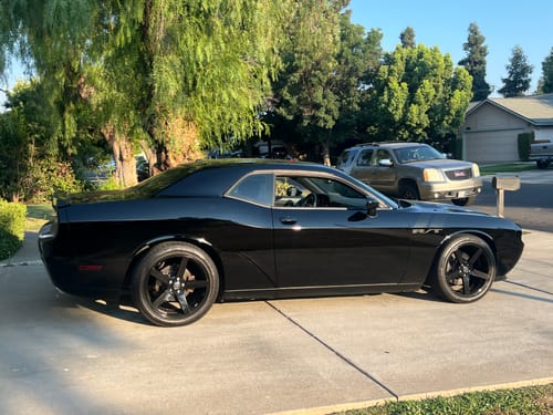 Customer photo review of R/T fender side hash marks racing stripes fits Dodge Challenger 2008-2014