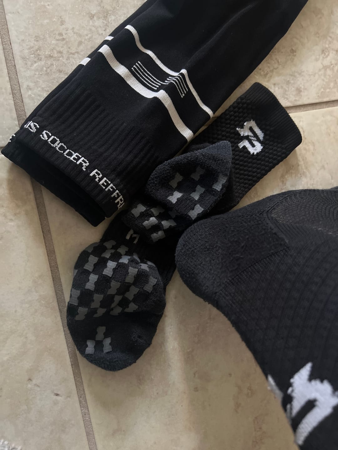Customer photo review of 3 Pack of RTP ULTRAGRIP V2 Dual sided Non-slip Technology Socks