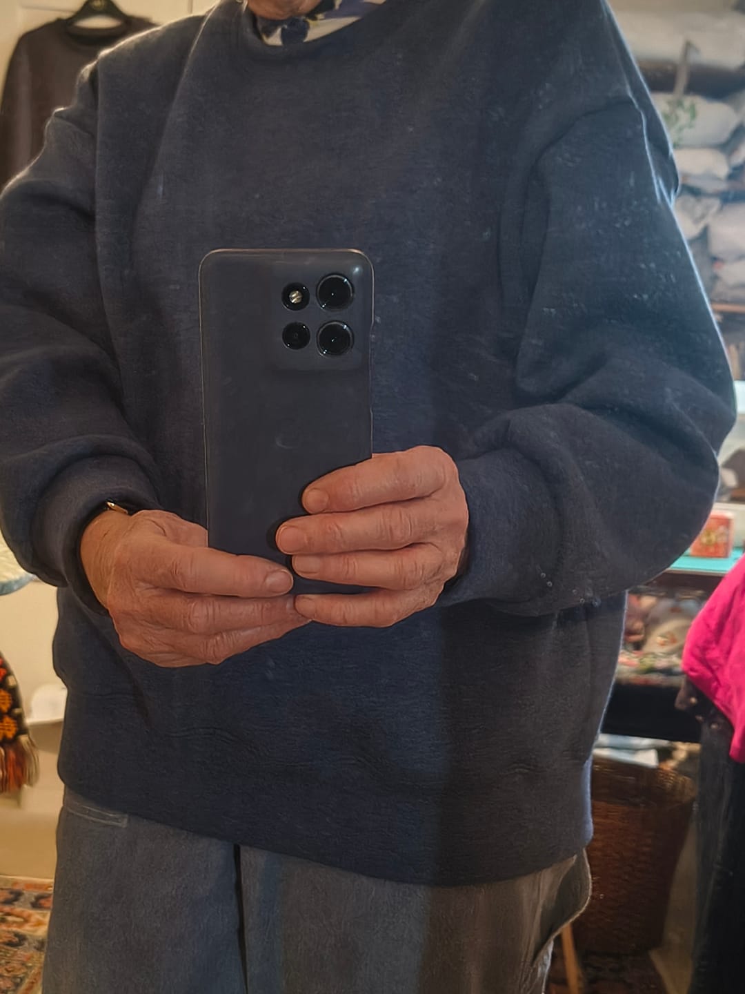 Customer photo review of Plain Sweatshirt Fabric