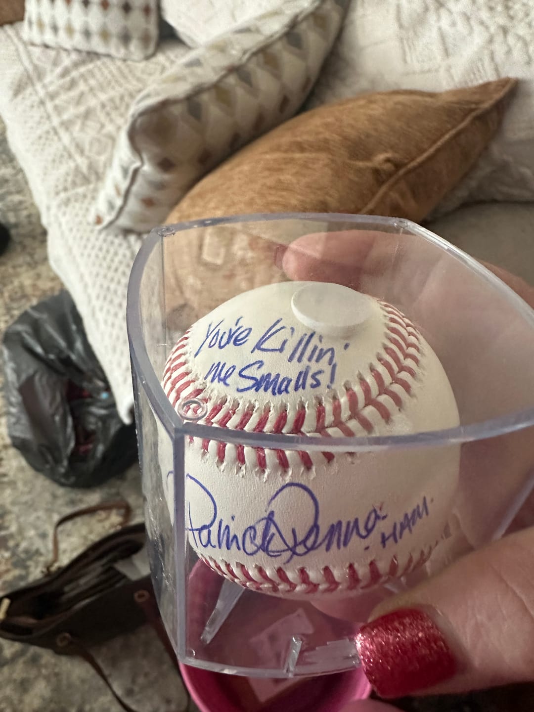 Customer photo review of Autographed Official MLB Baseball