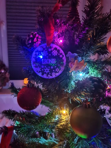 Customer photo review of Weihnachtsdeko mit Schneeflocken