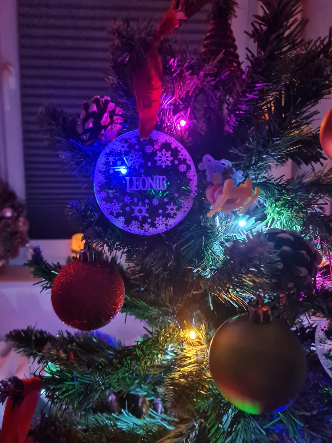 Customer photo review of Weihnachtsdeko mit Schneeflocken