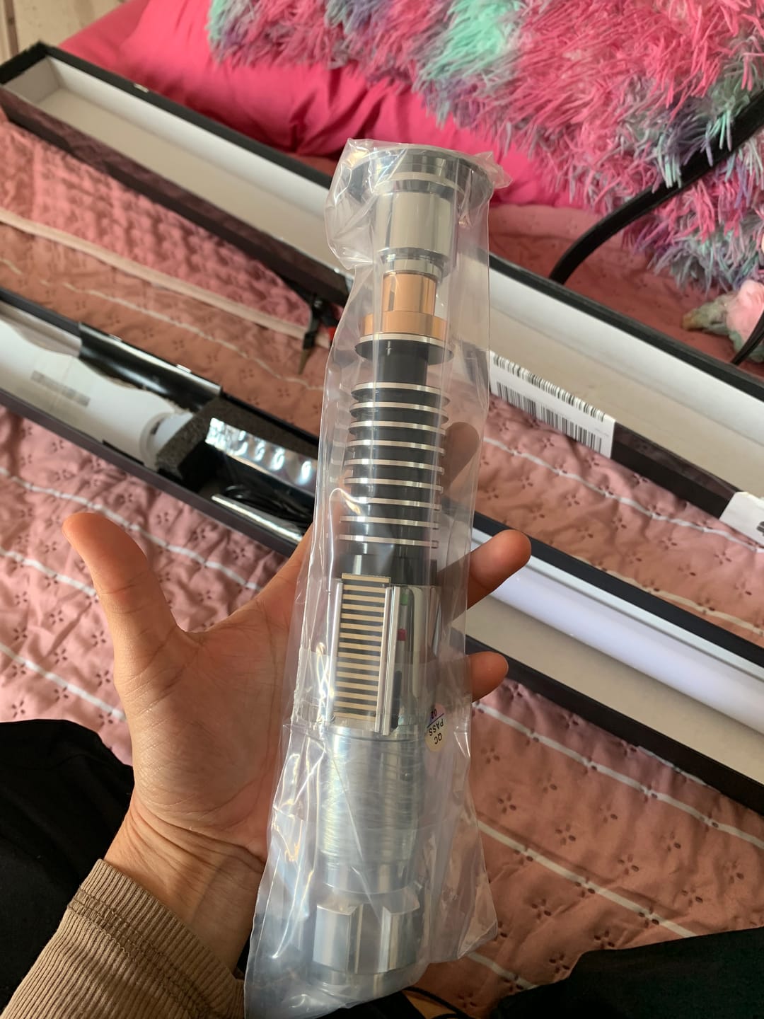 Customer photo review of Luke Skywalker Versión B Lightsaber A MITAD DE PRECIO!