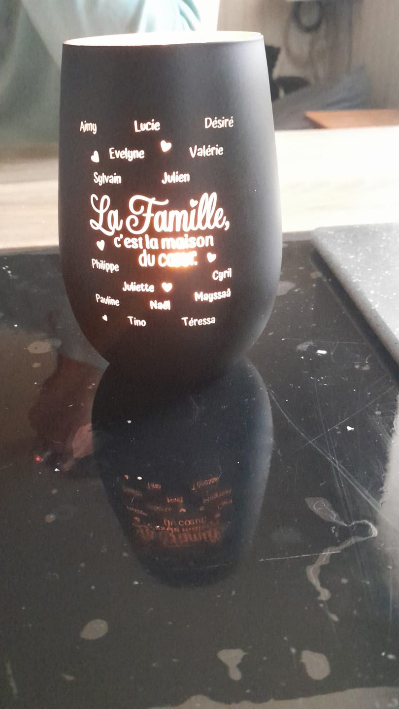 Customer photo review of La maison du cœur - Famille-Photophore
