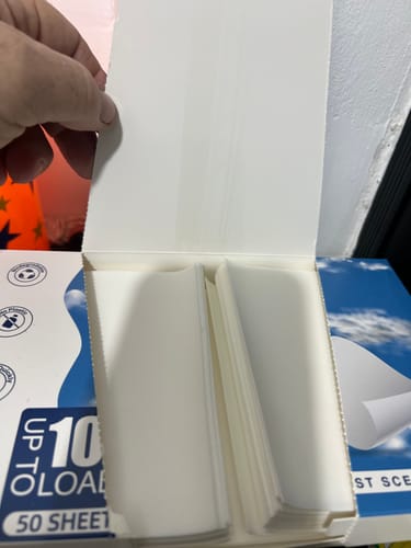 Customer photo review of דפי ניקוי כביסה
