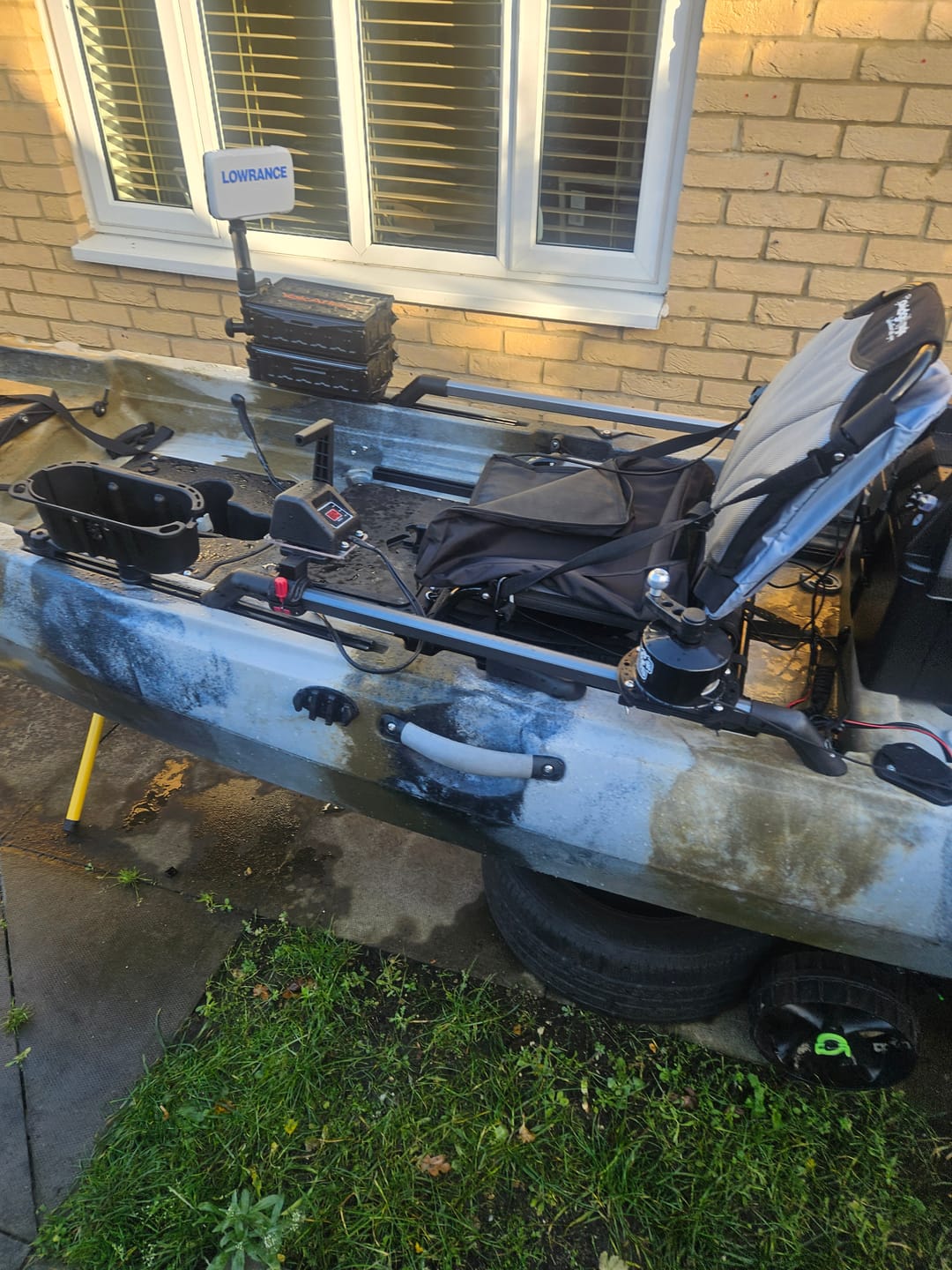 Customer photo review of Anchor Wizard Low Profile Kayak Anchor System