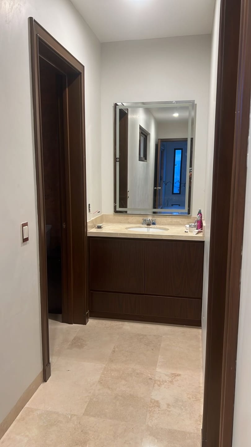 Customer photo review of Espejo para baño con luz LED rectangular 120x90 cm encendido touch | Glanz Luminous Glass Prestige ARD