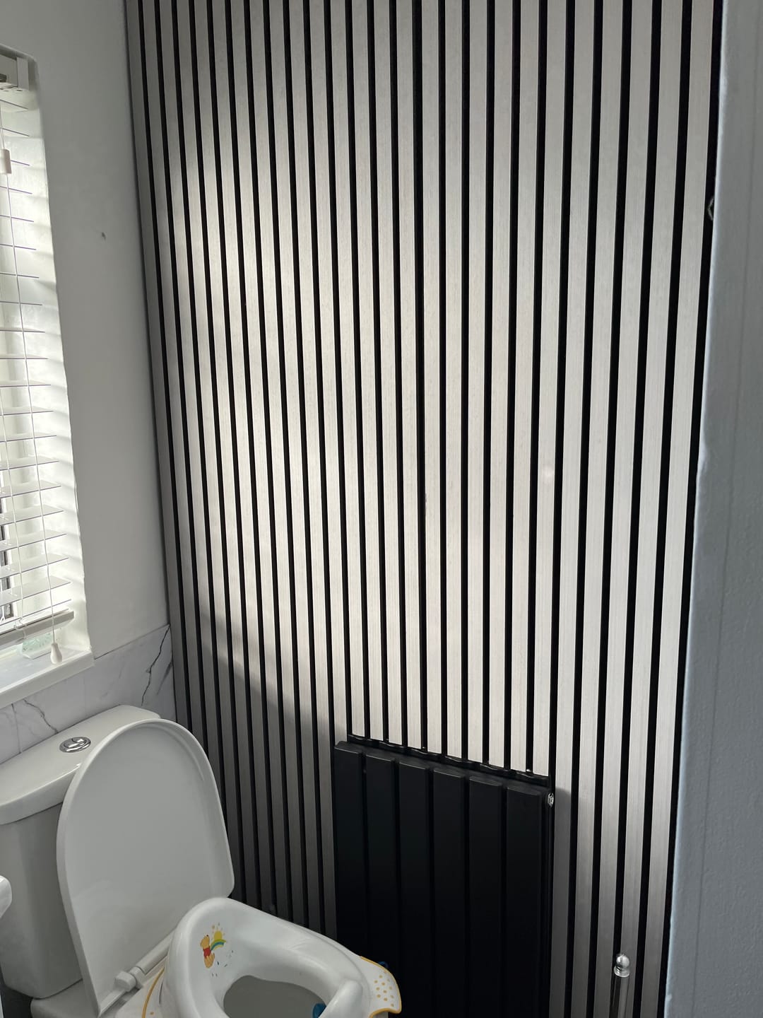 Customer photo review of Acoustic Slat Wall Panel - Grey Oak