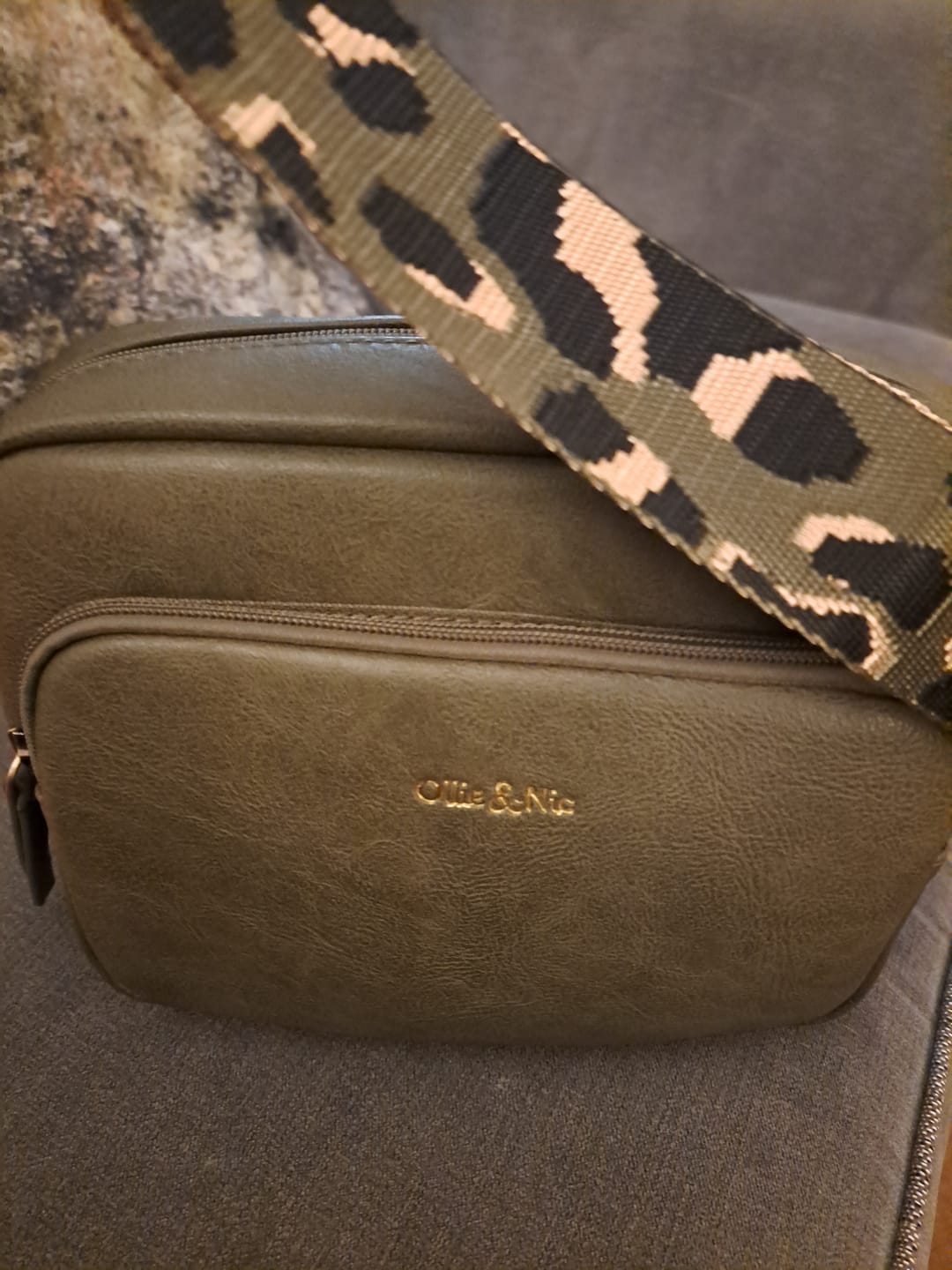Customer photo review of Doyle Crossbody - Khaki