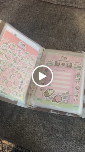 Customer video review of Sticker Storage Binder - Armadillo Cowboys Theme (S Size)