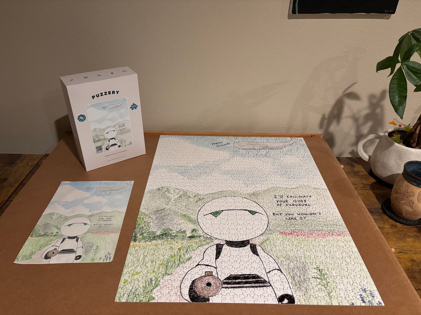 Customer photo review of Custom jigsaw puzzle