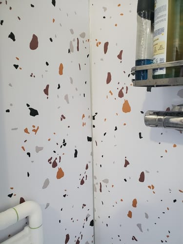 Customer photo review of Baguette 90 d'angle aluminium intérieur pvc/spc/feuille de pierre