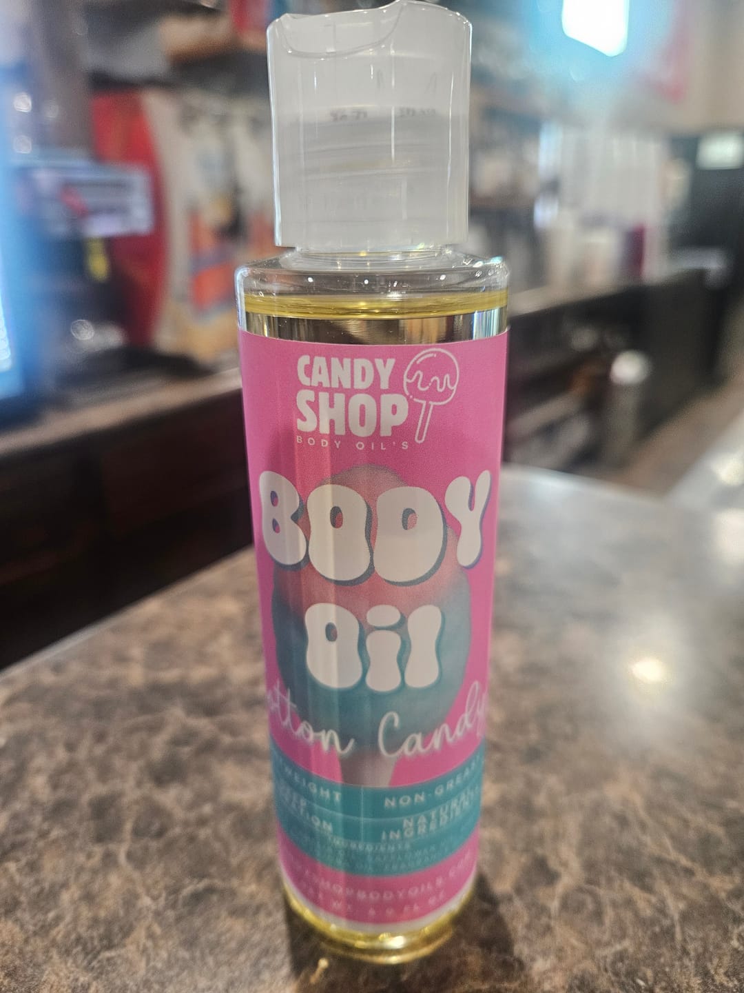 Customer photo review of Cotton Candy Body Oil