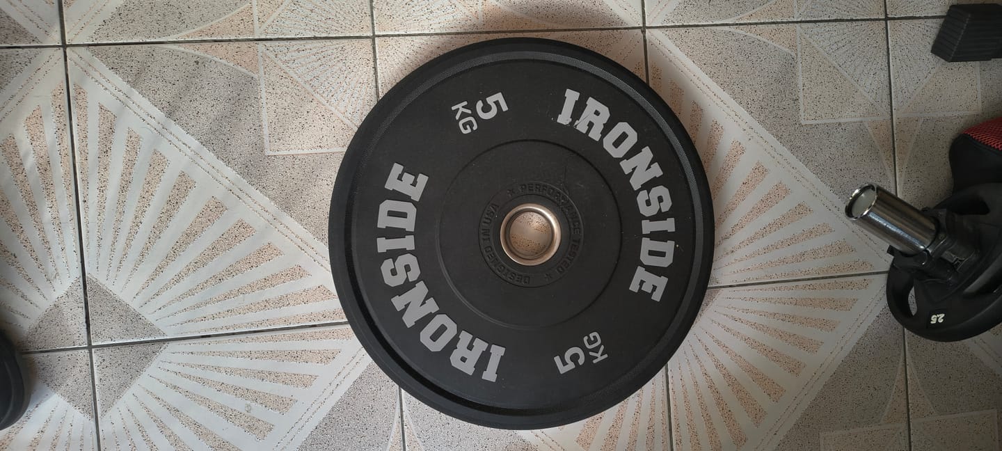 Customer photo review of Disco Olímpico Pro Bumper IRONSIDE (5 a 25 KG)