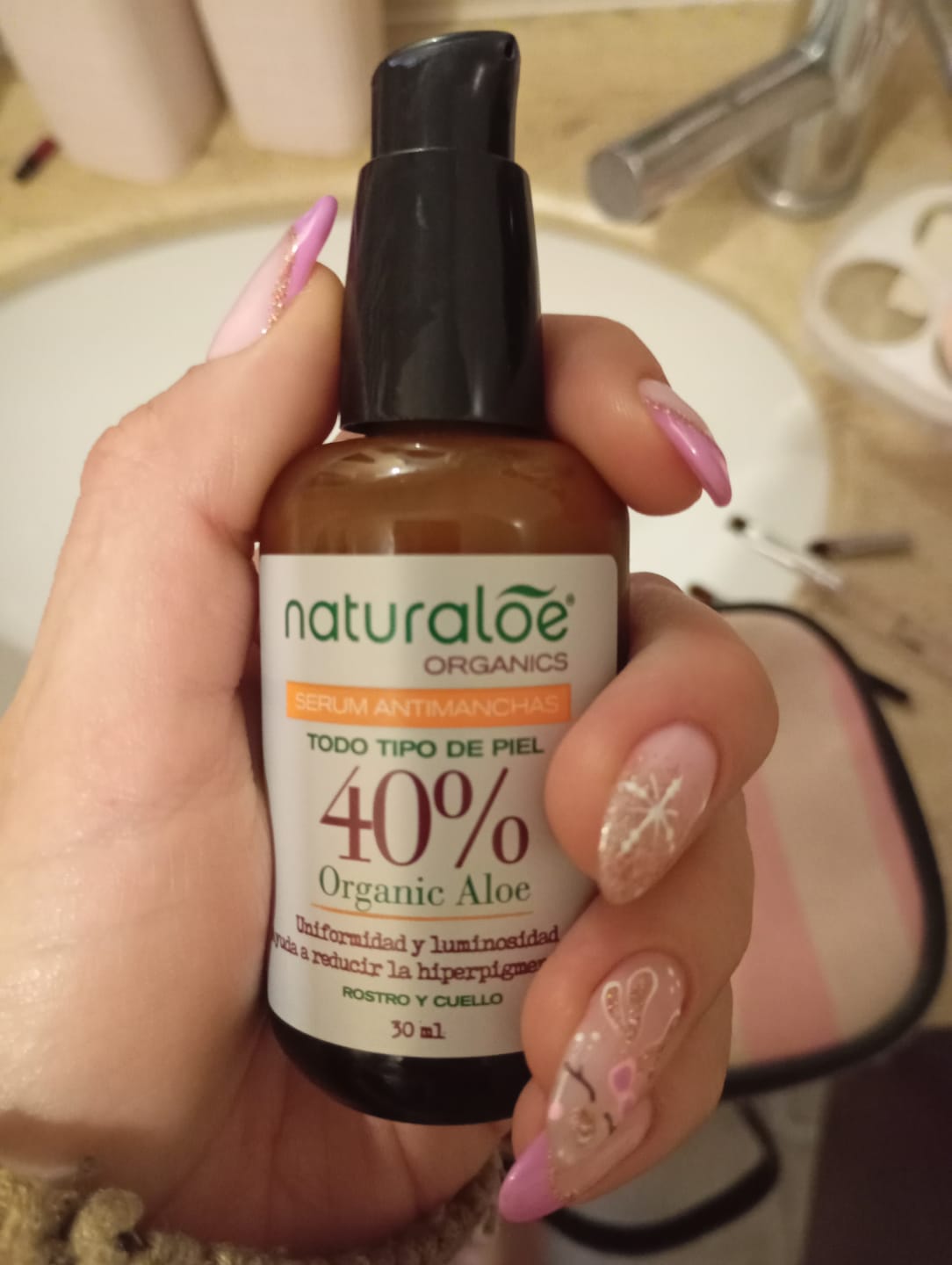 Customer photo review of Serum Antimanchas 30ml