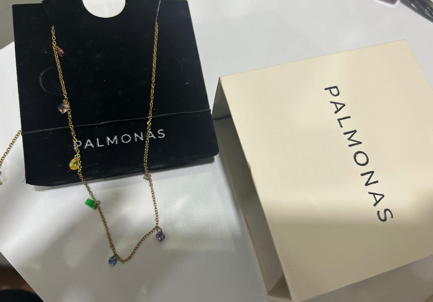 Customer photo review of Prismatic Harmony Necklace