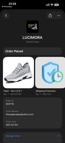 Customer photo review of Flash - 9cm (3.5")