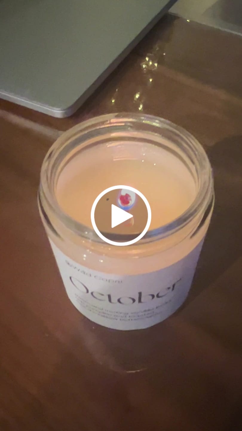 Customer video review of October Candle