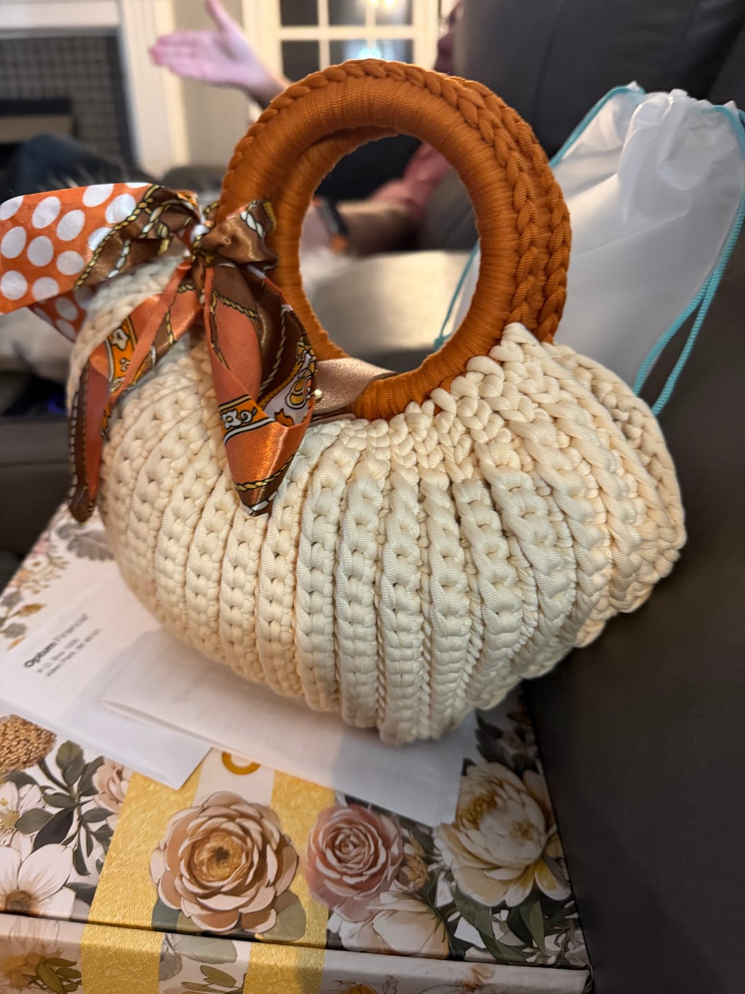 Customer photo review of CrochetPark™ Shell crochet Handbag DIY Kit