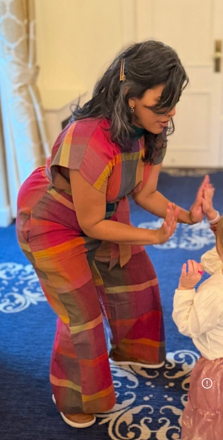 Customer photo review of COMFY JUMPER | MADRAS CHEX