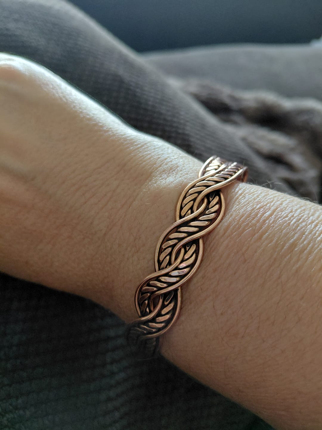 Customer photo review of Braid / Magnetic / Copper Bracelet