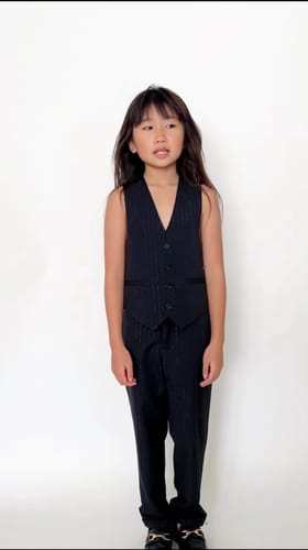 Customer photo review of Kids Suit Pants – Black (3-14 Years) – Classic Fit – Wrinkle-Free