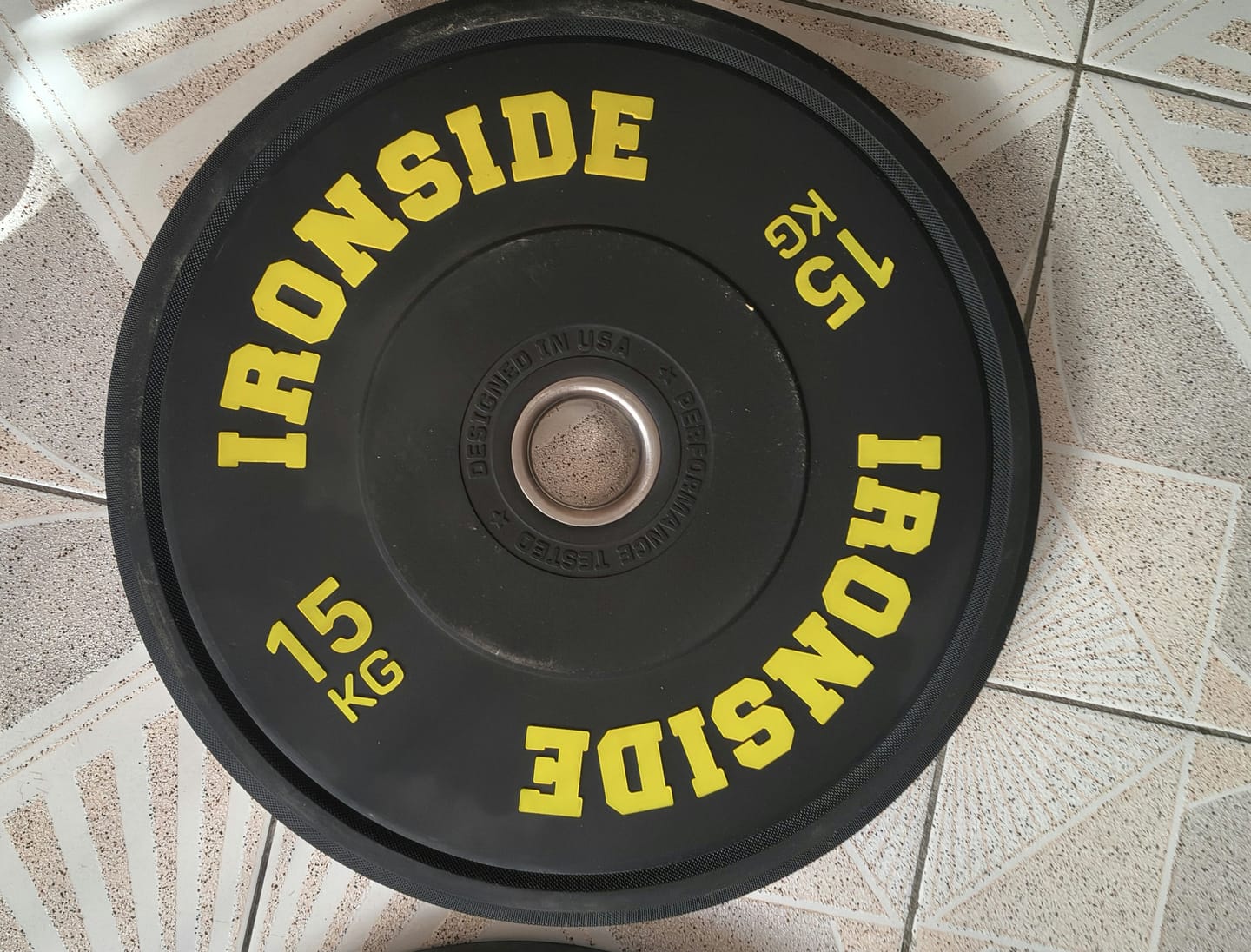 Customer photo review of Disco Olímpico Pro Bumper IRONSIDE (5 a 25 KG)