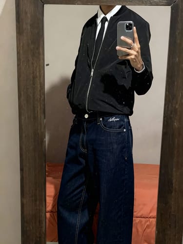 Customer photo review of ARTKIMO'S TRUE RAW DENIMS.