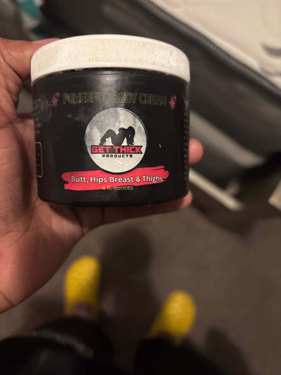Customer photo review of Get Thick Quick Black Version Enhancement Pills – Natural Curve & Weight Gain Supplement