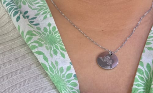 Customer photo review of Collar Charming Personalizado