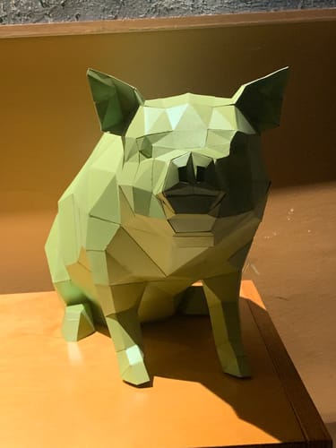 Customer photo review of Sitting Pig - Digital PDF Template