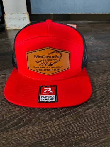 Customer photo review of Premium Custom Leather Patch Hats (Wholesale)