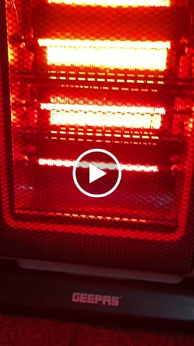 Customer video review of Geepas Red Halogen Heater