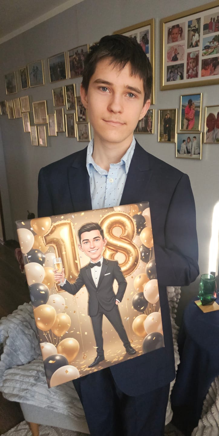 Customer photo review of Karykatura ze zdjęcia – Urodzinowa #19