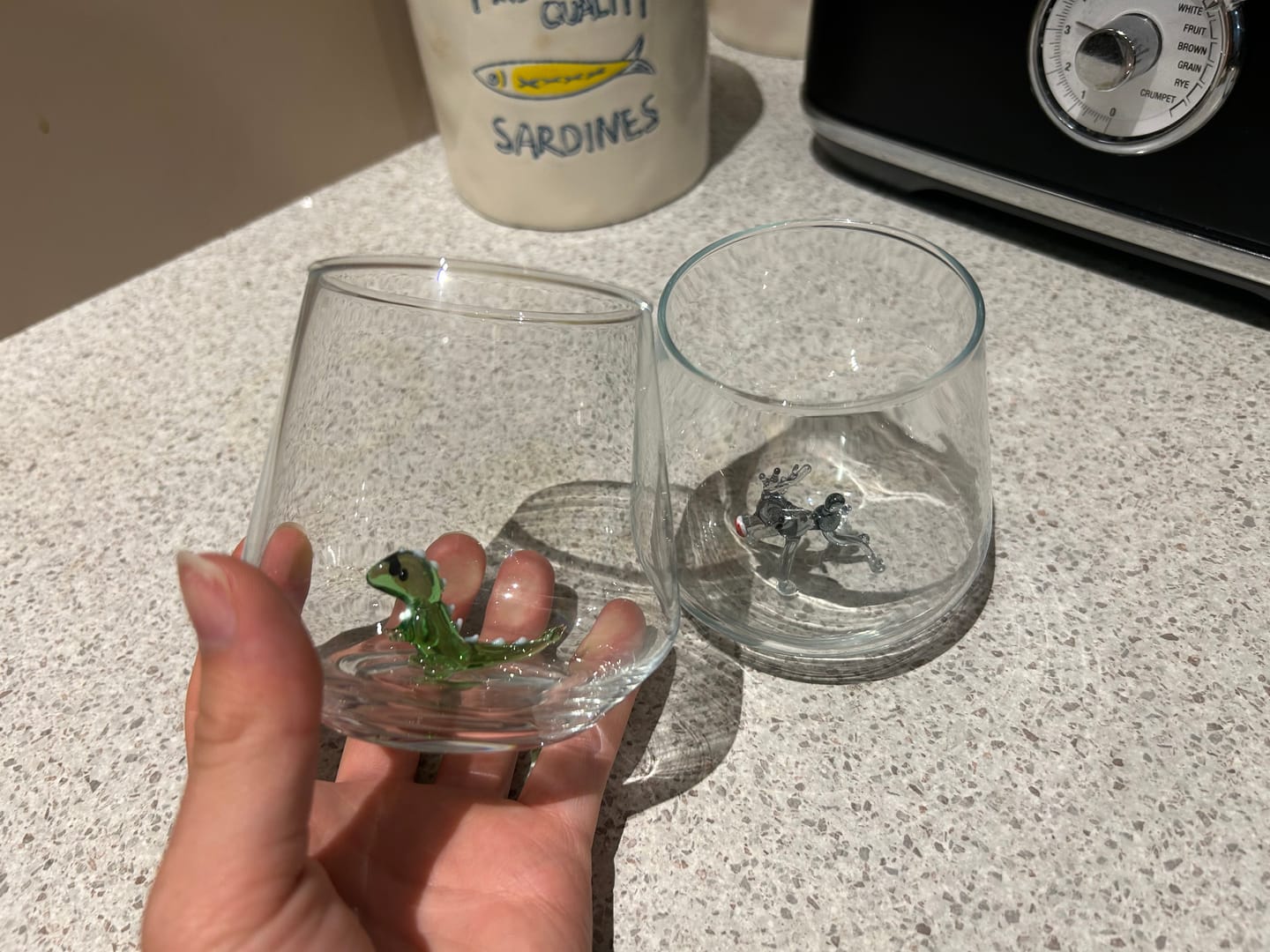 Customer photo review of Goldfish Glass