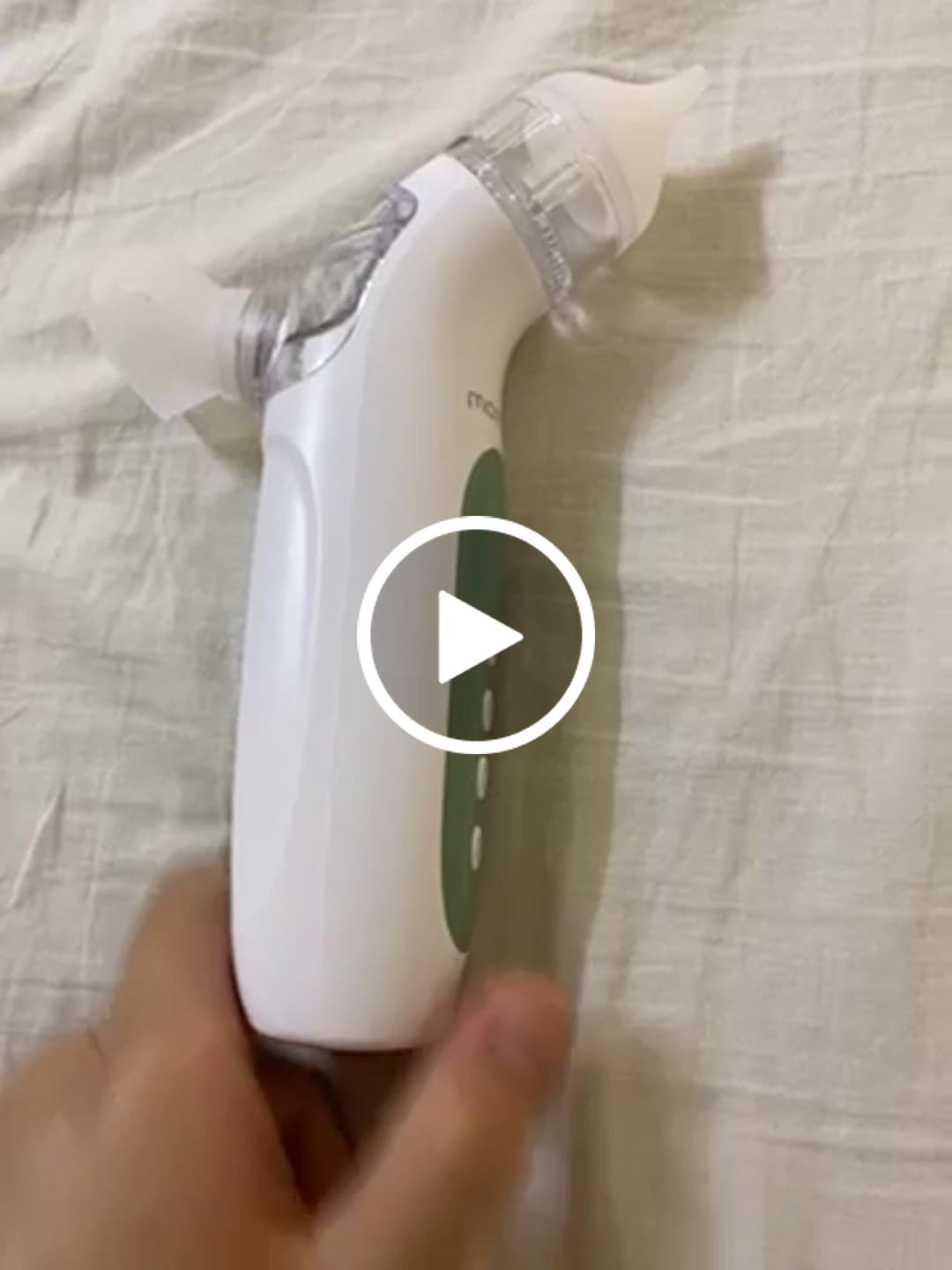 Customer video review of Momcozy BreezyClear™ 2-in-1 Spray & Suction Electric Nasal Aspirator