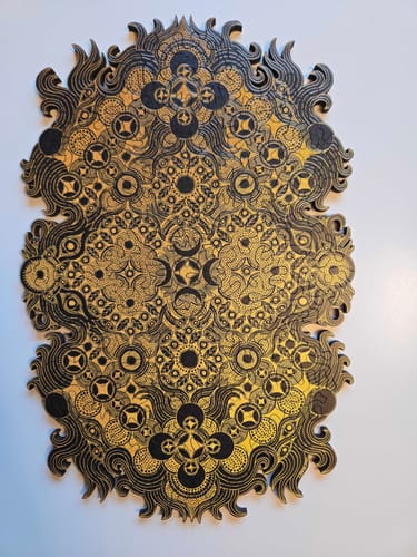 Customer photo review of Moon Light / Plant Sight Wood Jigsaw Puzzle