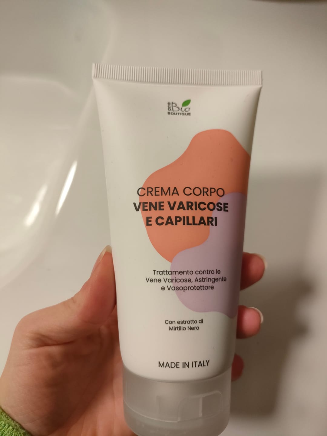 Customer photo review of Crema Vene Varicose e Capillari