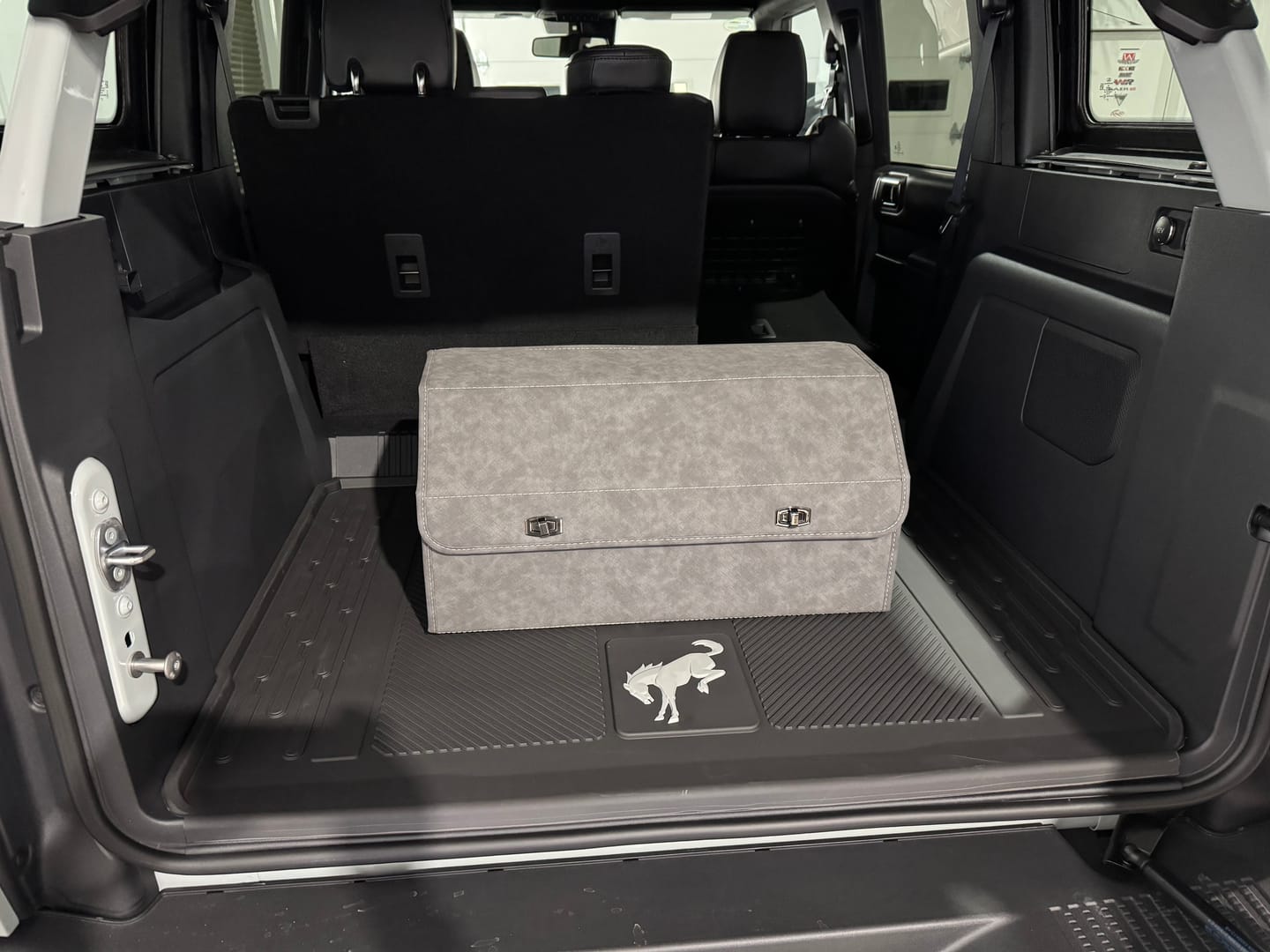 Customer photo review of Kustom Interior™ Suede Weave Trunk Organizer