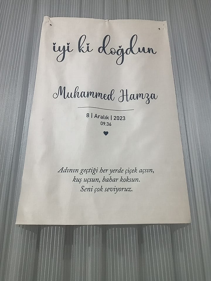 Customer photo review of Kişiselleştirilebilir Doğum Günü Örtüsü (#8)