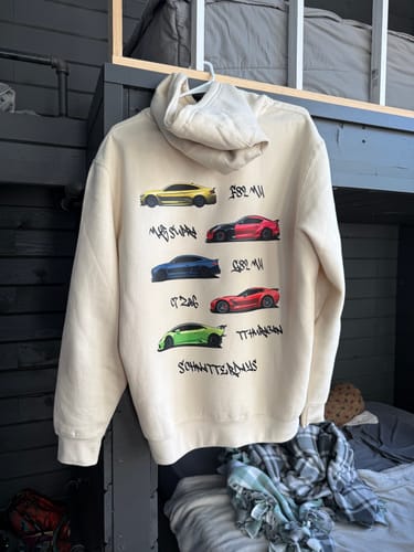 Customer photo review of Schnatterdays Garage Hoodie