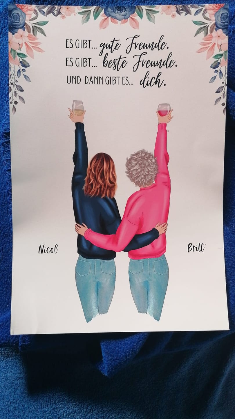Customer photo review of Best Friends Forever - Personalisiertes Poster